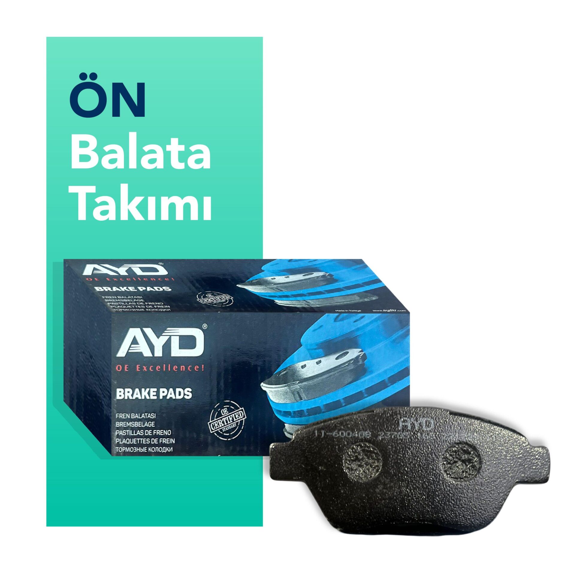 AYD Citroen Berlingo Ön Fren Balatası (2008-2018)
