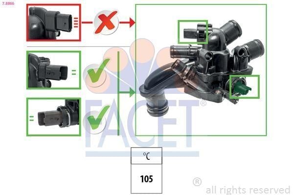 Termostat Gövdesi Komple 208 308 207 C3 III Ds3 Ep3c 3008 Partner Tepe 207 508 308 5008 C4 C4 II Ds
