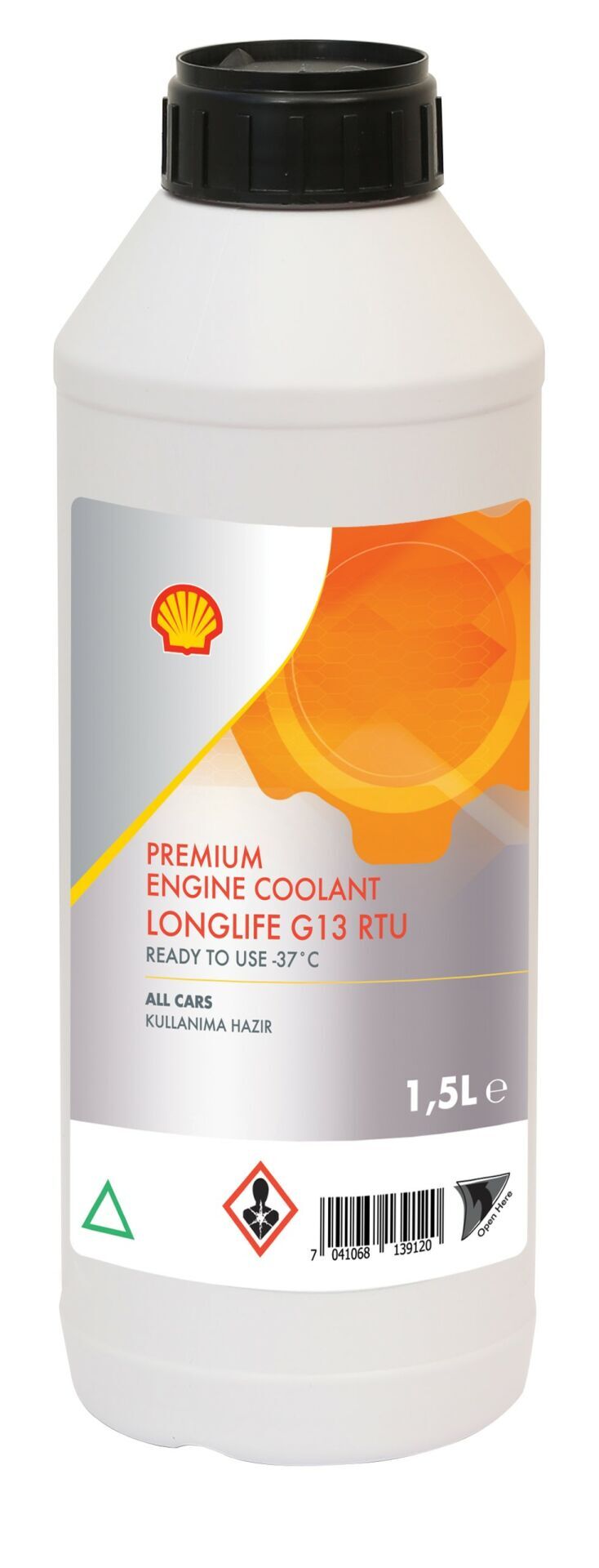 Shell G13 Antifriz 1.5 Litre Premium Engine Coolant Longlife G13 RTU (Kullanıma Hazır)