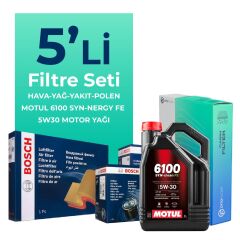 BOSCH Ford Transit V347 3.2 Dizel Filtre Bakım Seti Motul Motor Yağlı (2006-2014) 5 Li
