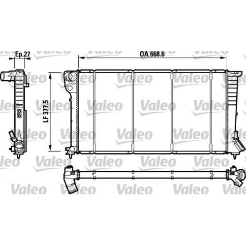 Citroen Berlingo 1998-2003 1.9 Dizel Klimasız Sekmanlı Tip Su Radyatörü