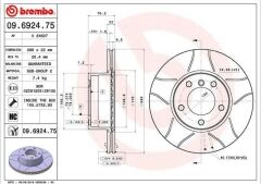 Fren Diski Ön Cızgılı Havalı 296 mm (BMW 5 Serıe E39 520-523-525-528-530-535)