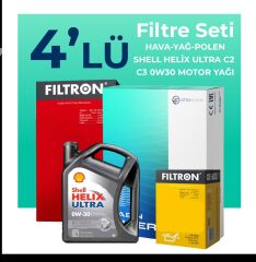 Filtron Ford Transit V363 2.0 Dizel Filtre Bakım Seti Shell Motor Yağlı (2014-2024) 4 Lü