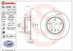 Fren Diski E-87 / 90 / 91 Arka 120 / 318 / 320 Düz Tek