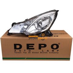 Citroen C3 2009-2015 Ön Sol Far Beyaz Tip