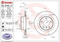 Fren Diski Arka BMW F20 F30 F32 F36 Spor Tip 2012-19 Kaplamalı