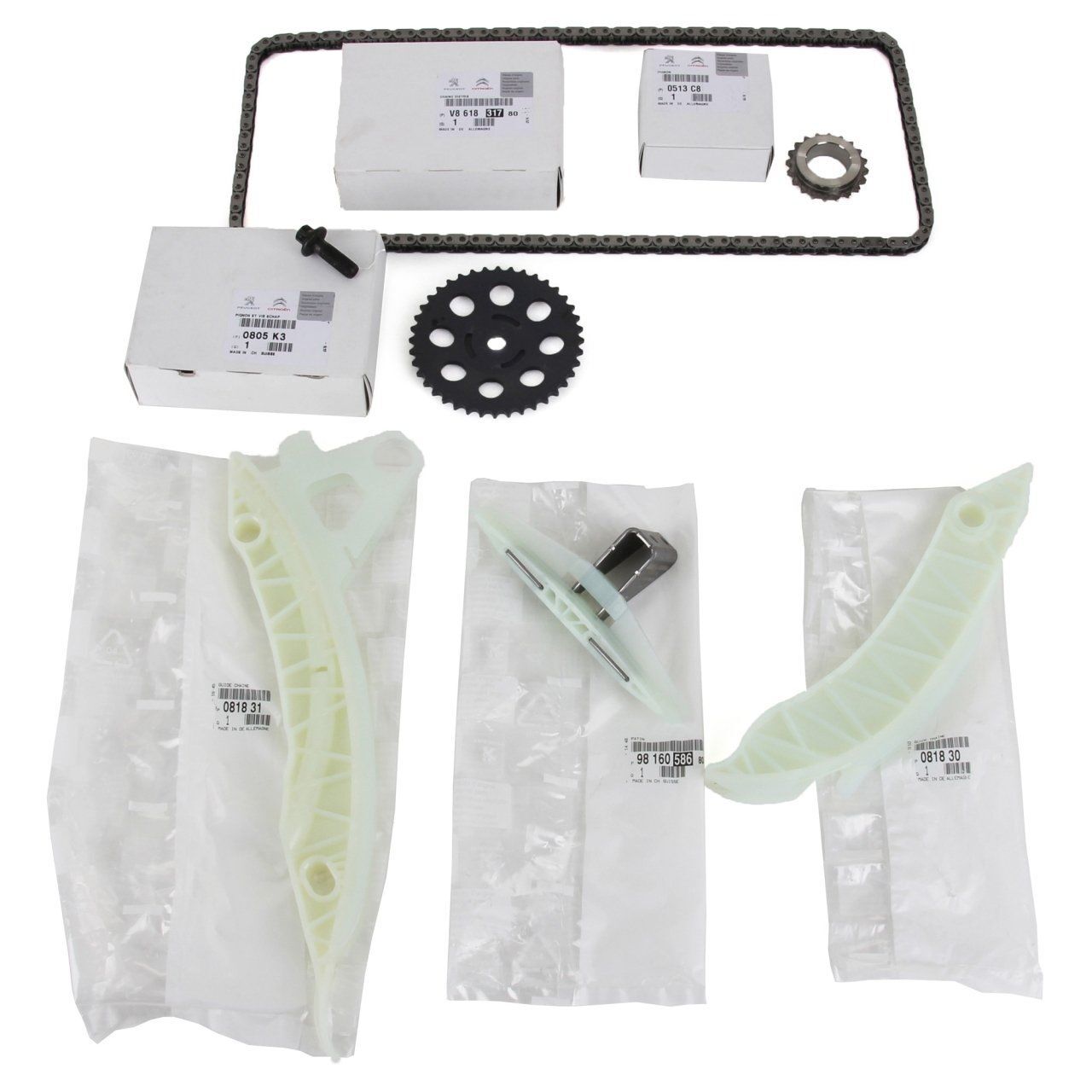 Peugeot 5008 1.6 Benzinli Zincir Seti Komple Set 6 Parça Orijinal