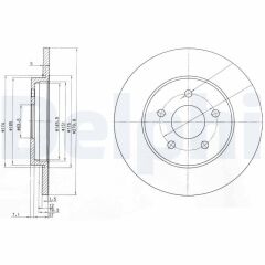 Disk Arka 01-08 Mondeo 1.8-2.0-2.2-2.5
