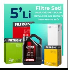 Filtron Land Rover Discovery 2.7 Dizel Filtre Bakım Seti Motul Motor Yağlı (2004-2010) 5 Li
