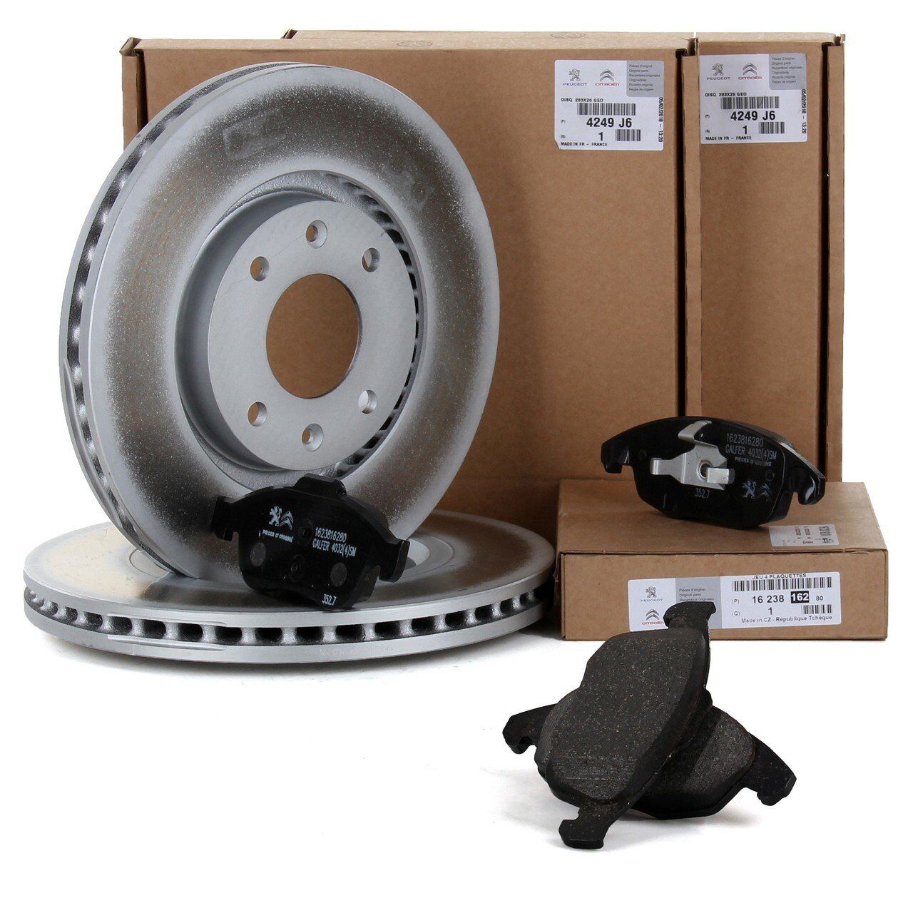Peugeot 5008 2010-2016 Ön Fren Disk Ve Balata Takımı Orijinal