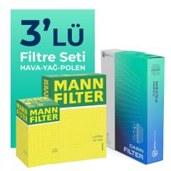 MANN BMW 5.20 Dizel Filtre Bakım Seti (2007-2010) 3 Lü