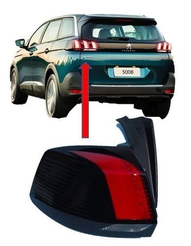 Peugeot 5008 2017-2020 Sol Arka Dış Stop Lambası Orijinal