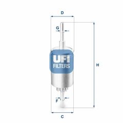 Benzin Filtresi (Ford Fiesta 1.4 / 1.6 Bnz 02 / Fiesta V-Fusion / Mazda 2 Serisi)