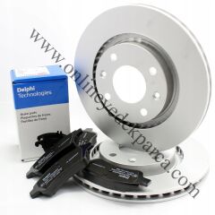 Peugeot 208 Ön Fren Disk Takımı Ve Ön Fren Balata Takımı Delphi Marka Alman