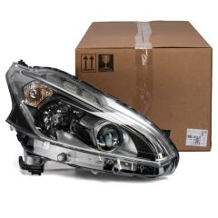Peugeot 208 2012-2020 Ön Sağ Far Mercekli Siyah Tip Orijinal