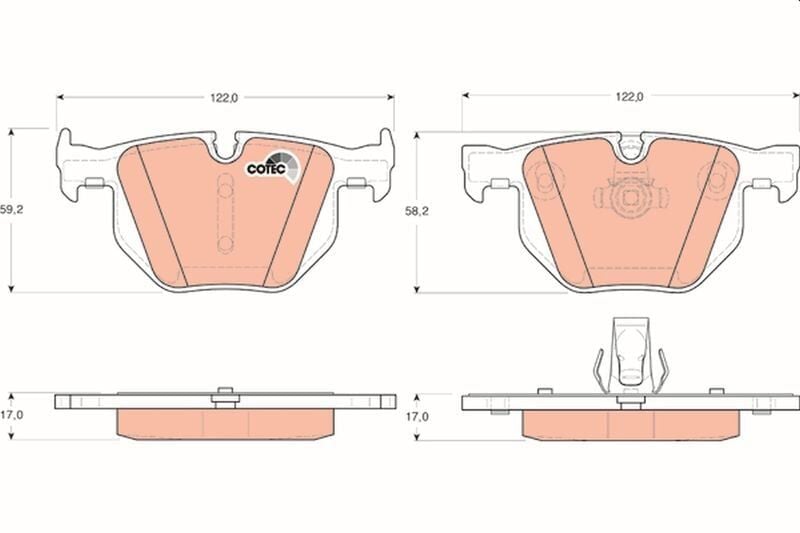 Fren Balata Arka BMW 5 E60 04 -