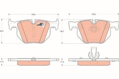 Fren Balata Arka BMW 5 E60 04 -