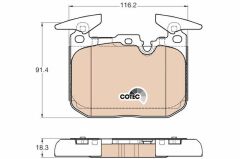 Fren Balata Ön 13-1-Seri (F21) 2-Seri (F22-F23) 3-Seri (F30-F31-F35-F80)