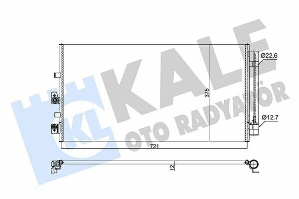Ford Focus 2018 Model Sonrası 1.5TDCI  Klima Radyatörü (Konderser) Kale Marka