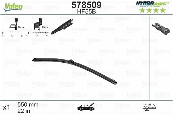 Silgi Süpürgesi Tek 55Cm 05-A-Seri (W169)