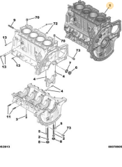 Citroen C4 DV6C 93 BG Euro5  Piston Segmanlı Blok Servis Ürünü