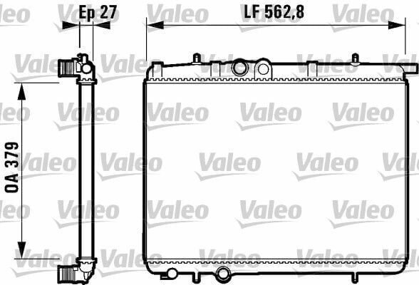 Peugeot 206 1998-2011 Model Yılı arası 1.4 Benzinli su radyatörü Valeo Marka