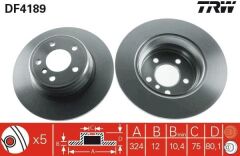 Fren Diski Arka BMW X5 E53 00 -