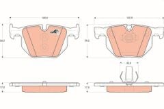 Fren Balata Arka BMW X5 E70 07 -