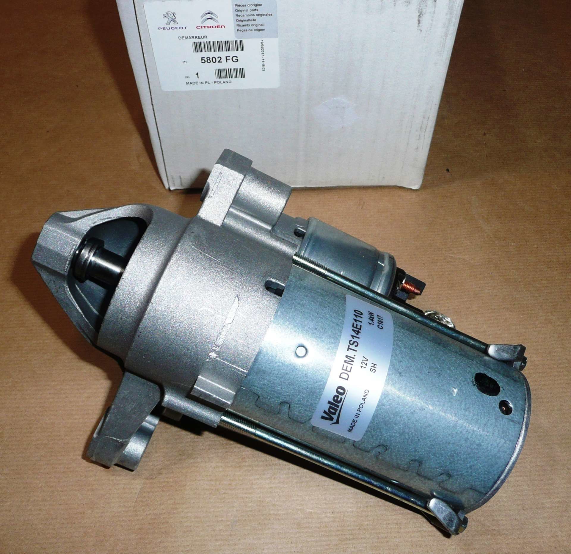 Peugeot 206 1998-2011 1.4 Hdi Marş Motoru Orijinal Servis Ürünü