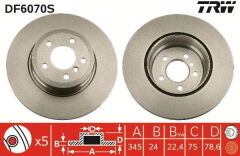 Fren Diski Arka BMW E70 / 71-F15 / 16 / 3.0Sd / 4.8 / 5.0