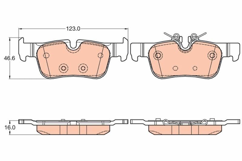 Arka Fren Balatası BMW F45 F48 F39 Mini F60 F54