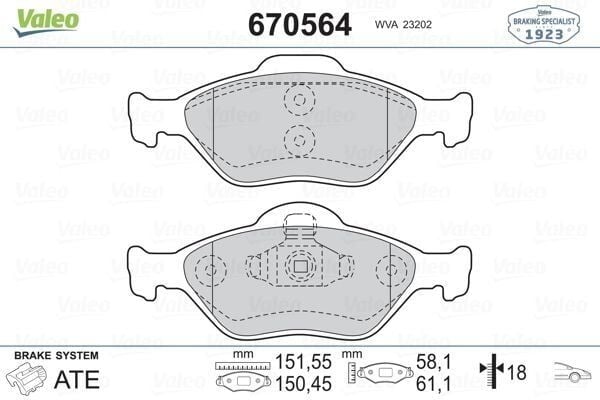 Fren Balata Ön 06-Yaris 01-Fiesta-Fusion-Mazda.2