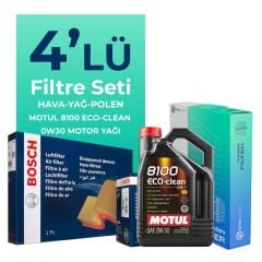 BOSCH Citroen Jumper 2.0 BlueHDi Dizel Filtre Bakım Seti Motul Motor Yağlı (2015-2020) 4 Lü