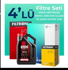 Filtron Mini Cooper Clubman 1.5 Benzinli Filtre Bakım Seti Motul Motor Yağlı (2017-2022) 4 Lü