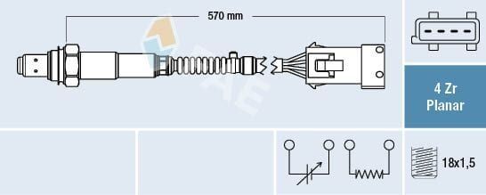 Lambda Sensörü 96 > Pt.106-206-306-C3 1.4İ 8V