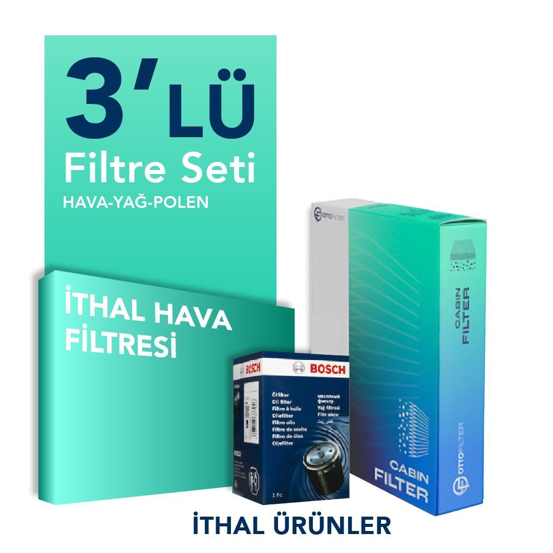 Ford Connect 1.8 Dizel Filtre Bakım Seti (2002-2013) 3 Lü