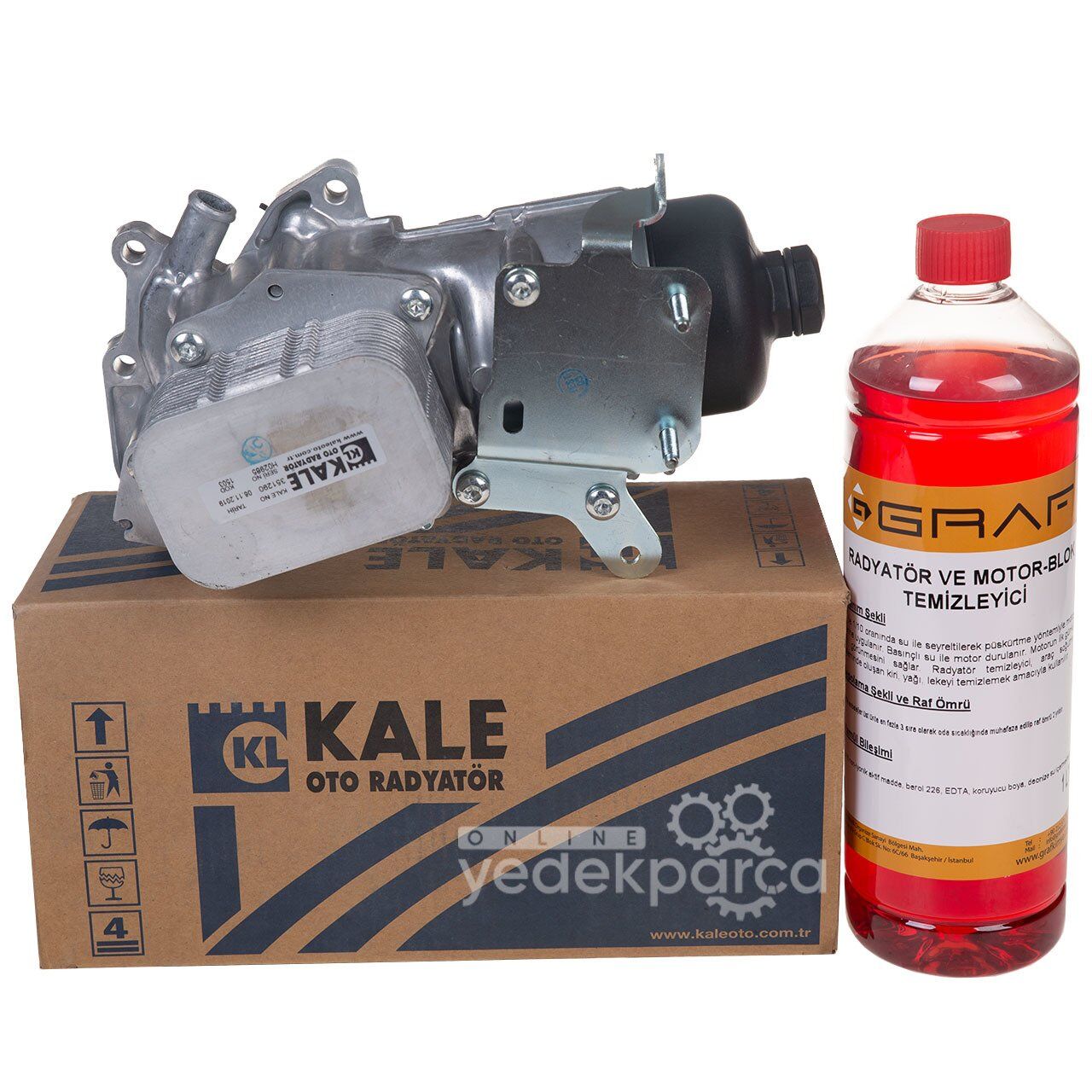 Citroen C3 1.6 Hdi Yağ Soğutucu Komple / Yağ Temizleme İlacı Hediyeli Kale Marka