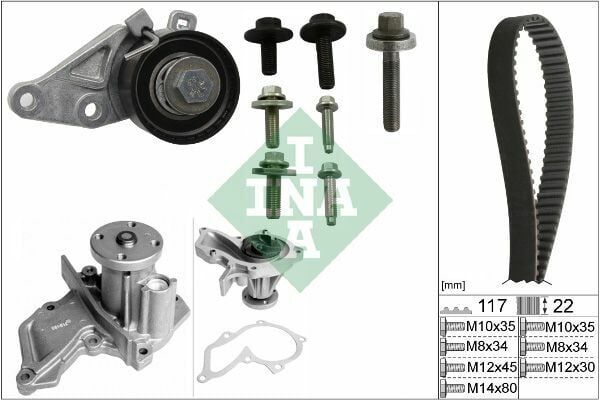Triger Seti Su Pompalı Fiesta IV 95-02 Fiesta V 03-08 Focus Sedan 99-04 Fusion 02-12 Mazda II 03-07