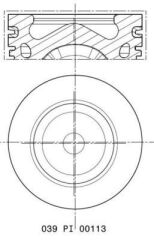Piston Segman 75.50 mm 0.50 (- 0.20mm) (Ford Focus 1.6 TDCI 115Ps Euro 5 12-Peugeot Partnertepee Citroen Berlingo C4)
