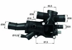 Termostat Gövdesi Komple P307 P407 P508 P308 P607 C4 C5 II Jumpy III Expert III C5 III Dw10bted4 (2.0 HDI 16V)