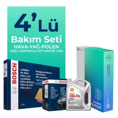 BOSCH Citroen Berlingo 1.5 Dizel Filtre Bakım Seti Shell Motor Yağlı (2018-2024) 4 Lü