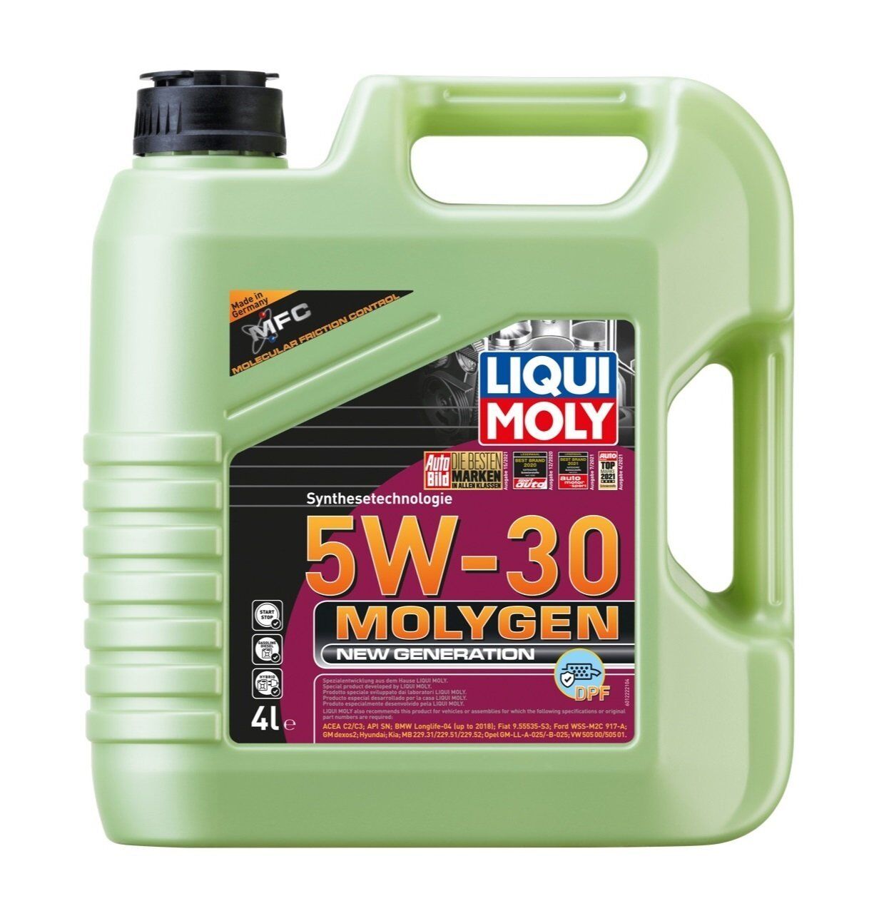 5W30 DPF Motor Yağı Molygen New Generation 4 Litre (21225)